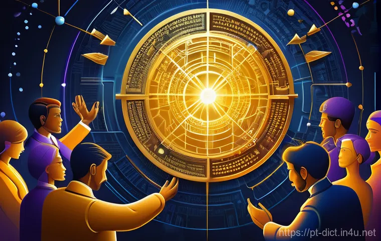 용어집 번역 - **Prompt 1: The Golden Currency of Clear Communication**
A highly detailed, professional illustr...