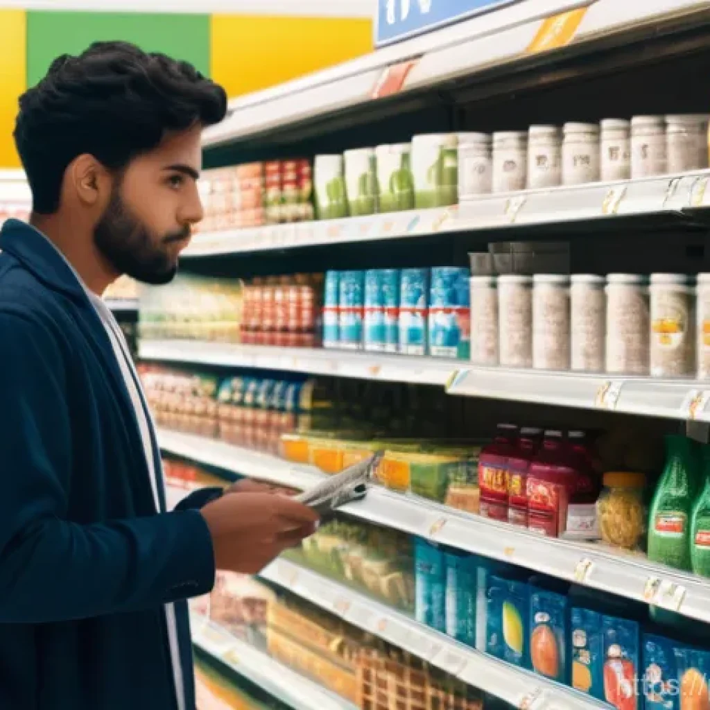 경제 용어집 - **Prompt:** A young adult, around 30 years old, with a determined yet slightly concerned expression,...