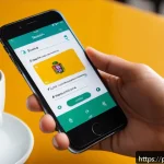 Home 18 사전 API - A modern smartphone screen showing a language learning app with an integrated API translating a Port...