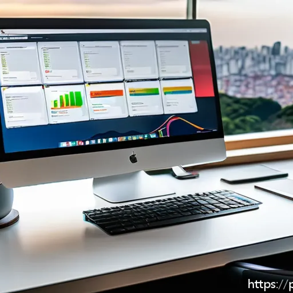 SEO 기반 용어집 - A modern digital marketing workspace scene showcasing a Brazilian professional analyzing SEO keyword...